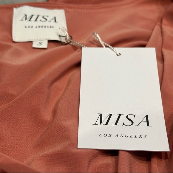 Misa Los Angeles Dusty Rose Pink High Low Dress Size Small New with Tag - Picture 10 of 13